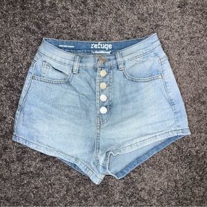 Women’s Charlotte Russe Denim Cheeky Shorts Size 0